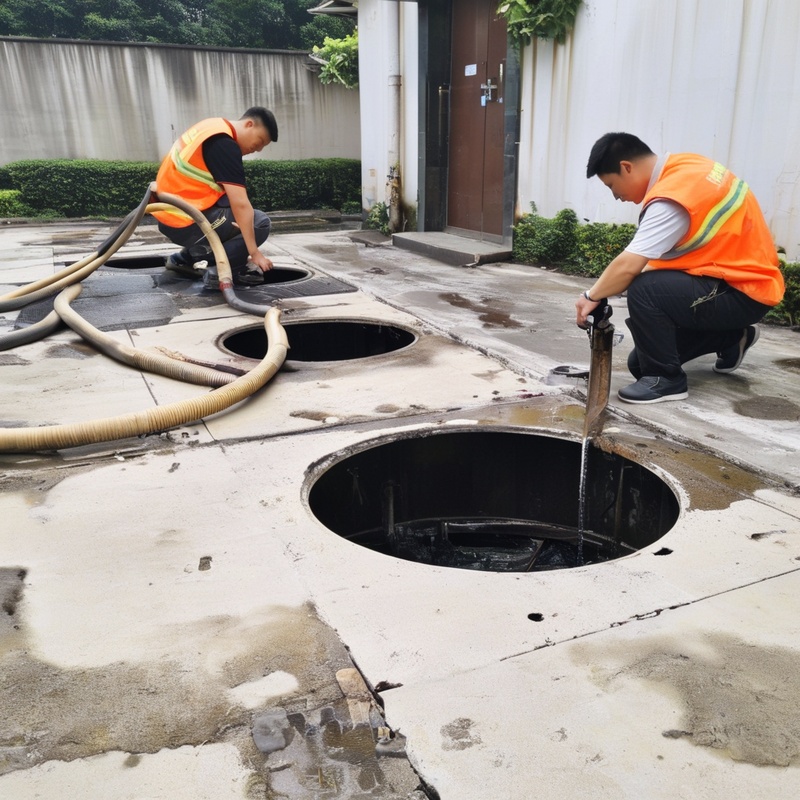 清理污水化粪池